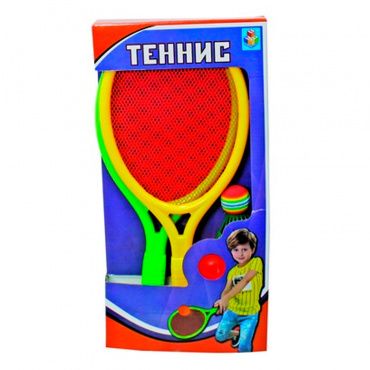 Т59931 1toy Набор для тенниса, ракетки, мячик, коробка