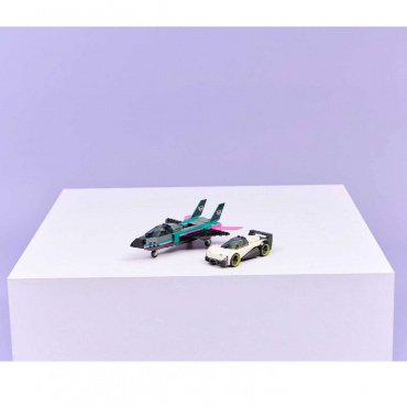 60489 Конструктор Сити "Реактивный самолет против автомобиля"