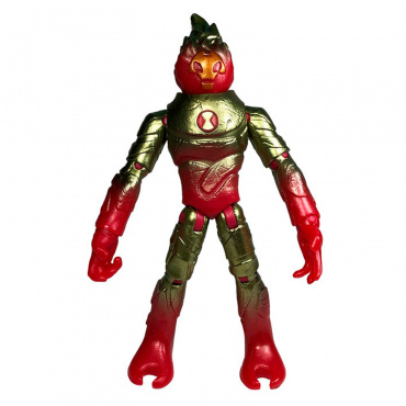 76173 Игрушка из пластмассы Ben 10 Фигурка 12.5 см, Человек-огонь «Металлик»