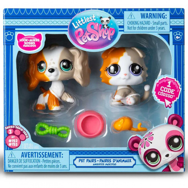00626_LPS Набор "Пара друзей": две фигурки мини-животных с аксессуарами, Littlest Pet Shop