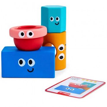 E0531_HP Головоломка "Умняша" Геометрическая башня (блоки монтессори) 