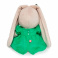 SidS-267 Игрушка мягконабивная Зайка Ми в зеленом платье с бабочкой (малый)