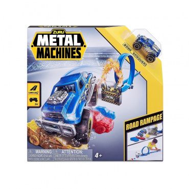 6701 Игровой набор Zuru Metal Machines с машинкой, трек "Дорога ярости"