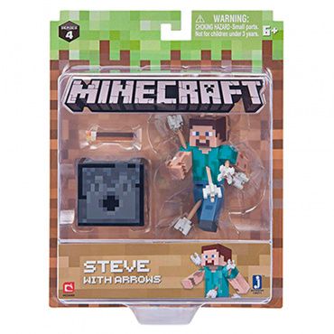 TM19971 Игрушка Фигурка Minecraft Steve with Arrows 8см Jazwares