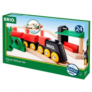 33424 BRIO Игровой набор детская железная дорога "Классика Делюкс" 25 эл., кор.