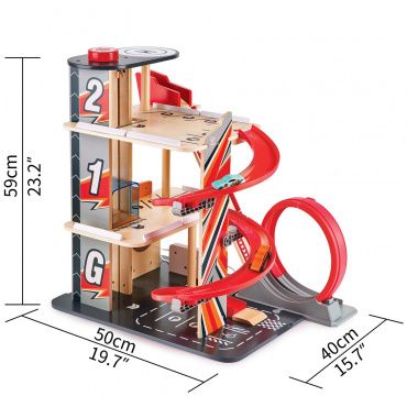 E3019_HP Деревянная многоуровневая автостоянка Гараж для трюков