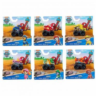 43684 Игрушка Paw Patrol  Машинка с фигуркой героя, 6 см, в ассорт.