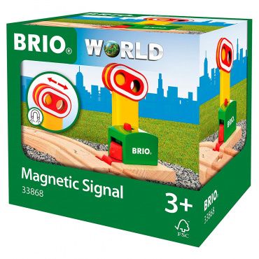 33868 BRIO Игрушка Сигнальный знак на магните,1 эл.,10х8х10см,кор.