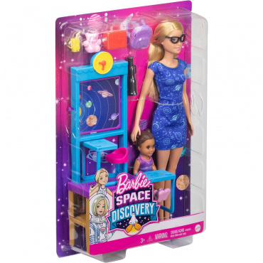 GTW34 Игровой набор Barbie Учитель космонавтики и ученик
