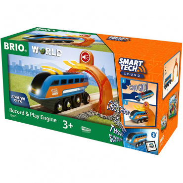 33971 Brio Smart Tech Sound Игрушка поезд с интеракт.тоннелем с звукозапис.функцией,кор.