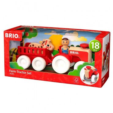 30265 BRIO "Мой родной дом" Набор "Фермерский трактор" (4 элемент), кор. 30*14*10