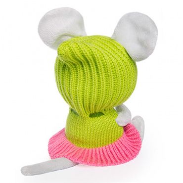 LE15-081 Игрушка мягконабивная Мышка Пшоня в платье с капюшоном коллекция Лесята