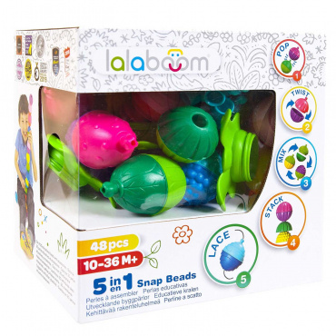 BL450 Игрушка развивающая "Lalaboom", 48 предметов