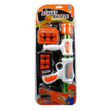 Т13648 1toy Street Battle Игровое оружие с мягкими шариками (в компл. 12 шар/ 2,8 см), блистер Т13648 1toy Street Battle Игровое оружие с мягкими шариками (в компл. 12 шар/ 2,8 см), блистер