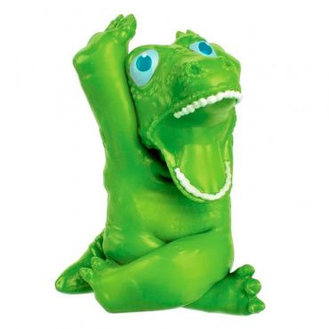 Т18655 1toy Супер Стрейчеры Стикизавр, тянущаяся игрушка, блистер, 16 см, зеленый