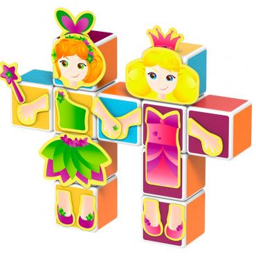 GEO143 Набор Магнитные кубики Magicube Принцесса (11 шт) TM toys