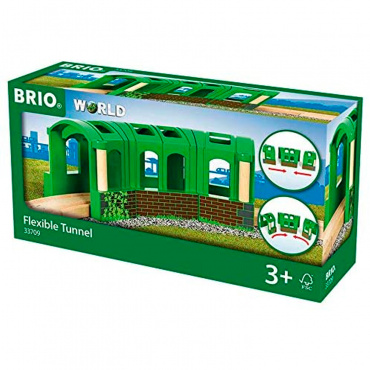 33709 BRIO Игрушка Тоннель-трансформер из 3х секций,22х8х8см,кор.