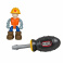 40022 Игровой набор Junior Builder Бульдозер, Кран, акс Nikko