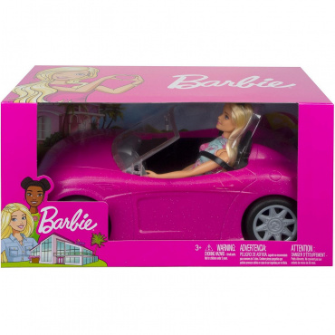 FPR57 Игровой набор Барби на розовом кабриолете