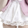 StM-033 Игрушка мягконабивная Зайка Ми в фиолетовом пальто и белом платье (большой)