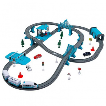 G211-019 Игрушка Большая железная дорога "Мой город,104 предмета", на батар., свет, звук (бирюзовая) G211-019 Игрушка Большая железная дорога "Мой город,104 предмета", на батар., свет, звук (бирюзовая)