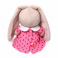 SidX-375 Игрушка мягконабивная Зайка Ми в розовом платье с клубничкой (малыш)