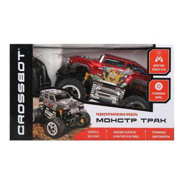 870611 Игрушка Джип р/у Монстр трак, аккум., красн. Crossbot