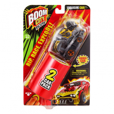 40058 Игровой набор Boom City Racers "2 машинки с пусковым устройством Roast'd"