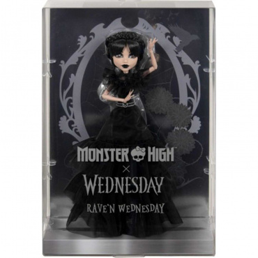 HXJ03 Игрушка. Кукла Monster High Wednesday Addams Raven