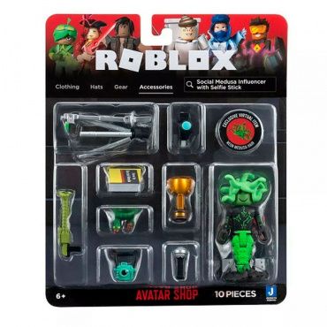 ROB0402 Игрушка Roblox - фигурка героя Social Medusa Influencer with Selfie Stick (Avatar Shop)