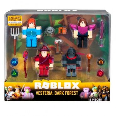 ROG0165 Игрушка Роблокс - фигурки героев Vesteria: Dark Forest 4 шт с аксессуарами