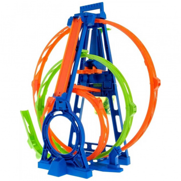 HMX38 Игрушка Автотрек Hot Wheels 'Тройная петля"  с машинкой