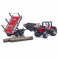 02046 Игрушка из пластмассы Трактор Massey Ferguson c манипулятором и прицепом