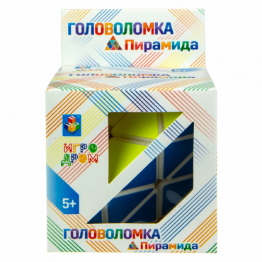Т14210 1toy Головоломка "Пирамида", 8 см, коробка 8,5х9х11 см