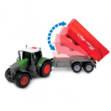 203737002 Игрушка Трактор с прицепом Fendt 939 Vario на бат. (свет, звук), 41 см