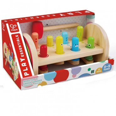 E0529_HP Развивающая игрушка "Стучалка" Радужная колотушка с молотком