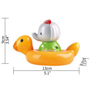 E0222_HP Заводная плавающая игрушка для ванны Слоник