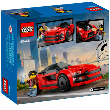 60448 Конструктор Сити "Красный спортивный автомобиль"