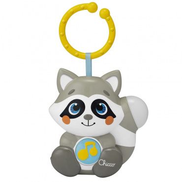 Игрушка подвеска-ночник музыкальная "Енот Клауди", 0 мес+