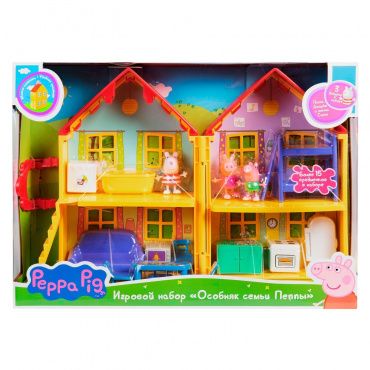 35360 Игровой набор Особняк семьи Пеппы с 3 фигурками.TM Peppa Pig