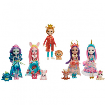 GYN58 Игровой набор Enchantimals Королевские друзья (куклы с питомцами) 5 видов