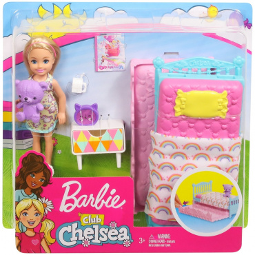 FDB32/FXG83 Игровой набор Barbie "Челси перед сном"