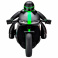 Т10954 1toy Драйв, мотоцикл с гонщиком на р/у, 2,4GHz, езда с наклоном, свет фар, с АКБ 700mAh