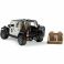 02526 Игрушка из пластмассы Bruder Внедорожник Jeep Wrangler Полиция (+мигалка свет, звук)