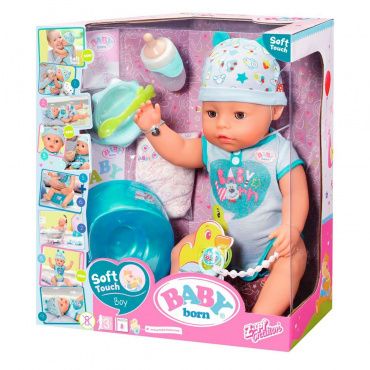 Игрушка BABY born Кукла-мальчик Интерактивная, 43 см. 824375