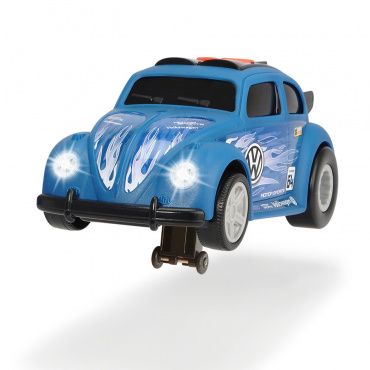 3764011 Игрушка Рейсинговый автомобиль VW Beetle моторизированный на бат. (свет, звук), 25 см
