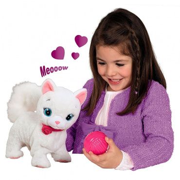 95847 Игрушка Club Petz Кошка Bianca интерактивная,эл/мех, с клубком, выполняет 5 действий, IMC toys