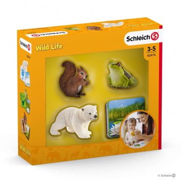 42474 Набор Обучающие карточки Schleich Wild Life