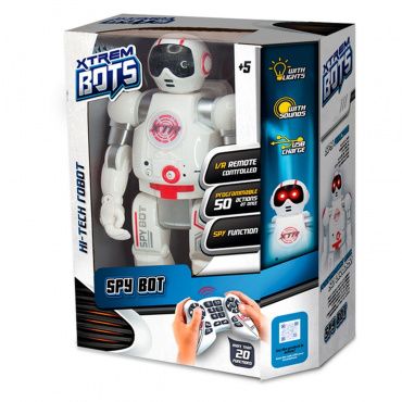 XT30038 Игрушка Робот на р/у "Xtrem Bots: Шпион" свет. и звук.эффекты, USB-провод