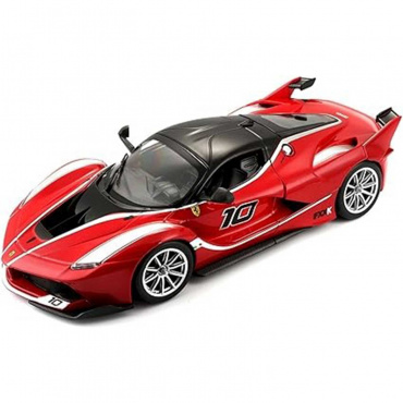 39132 DIY машинка с отверткой die-cast Ferrari FXX K, 1:24, красная с принтом, открывающиеся двери